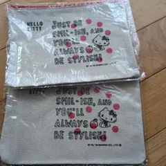 【新品未使用】ハローキティ ポーチ2個セット