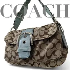 ✨希少カラー✨ コーチ ソーホー シグネチャー ワンショルダーバッグ キャンバス