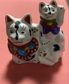 招き猫　下川原土人形　ユージン