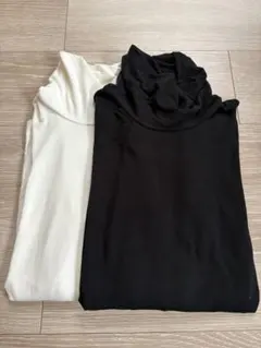 COMME CA ISM タートルネック長袖Tシャツ 2枚セット