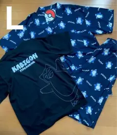 新品　ポケモン　カビゴン　Tシャツ　パジャマ　部屋着　3点セット　Ｌ