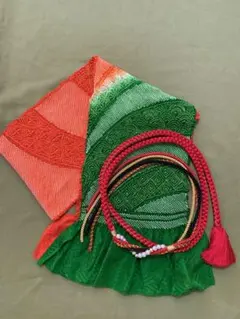 振-31 成人式　振袖用 帯締め 帯揚げセット 正絹