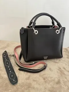 サマンサタバサ　2Wayハンドバック　ブラック