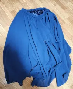 ブルー フレアスカート