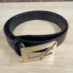 Salvatore Ferragamo ベルト ブラック ゴールド金具