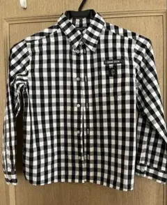一度着用　COMME CA ISM チェック柄シャツ 130センチ