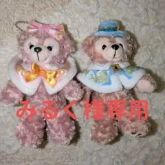 ダッフィー シェリーメイ ぬいぐるみバッジ クリスマス