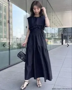 完売商品】Mother FORME 東原亜希☆撥水タックスカート ブラック0