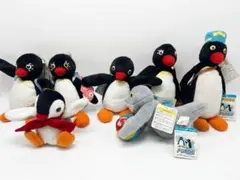 1995年製 ピングー ぬいぐるみ 7体セット 当時物 レトロ タグ付き ピングー ぬいぐるみ 7体セット 当時物 レトロ タグ付き 1995年製