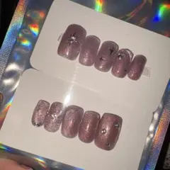 ネイルチップ ハンドメイド ワンホン マグネットネイル