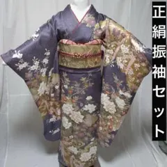 豪華‼️ 正絹　振袖　袋帯　長襦袢　小物セット　18ー11