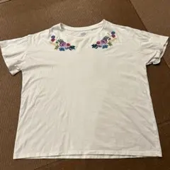 UNIQLO UT ANNA SUI 刺繍 Tシャツ ホワイト Lのサムネイル