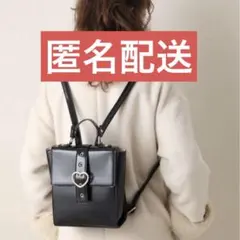 Honey Salon ハートバックルミニリュック 黒のサムネイル