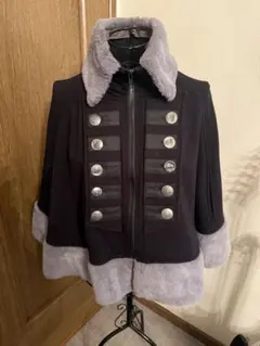 ALGONQUINS ファー付きポンチョ