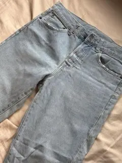 ライトブルー ストレートデニム zara