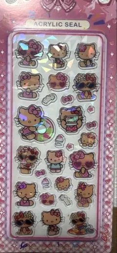 アクリルシール 日焼けキティ