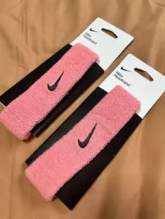 【新品2本セット】NIKEヘッドバンド ピンク　ヘアアクセサリー　バンダナ