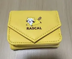 RASCAL あらいぐまラスカル❤︎三つ折りミニ財布 黄色　新品・未使用