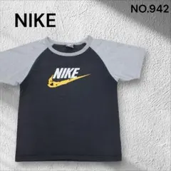 NIKE 半袖Tシャツ ブラック/グレー フェード チビT 平成ギャル