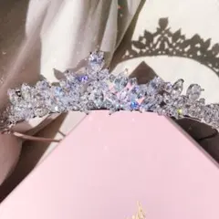 セール！Just MarriedキュービックジルコニアティアラH-96