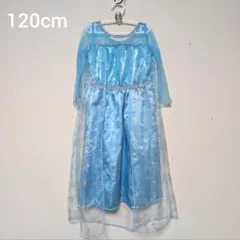 アナ雪 エルサ風ドレス コスプレ スパンコール コスプレ衣装 120cm