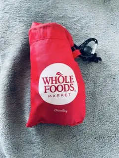 used☆WHOLE FOODS ホールフーズ エコバッグ　赤のサムネイル