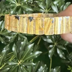 高品質】タイチンルチル 太陽放射ルチル ゴールドルチル バングル