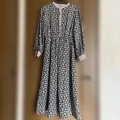 OLIVE des OLIVE フラワープリント ロングワンピース