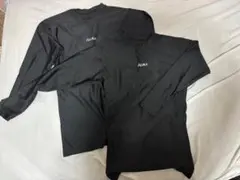 AULKA 黒 長袖アンダーシャツ 2枚セット
