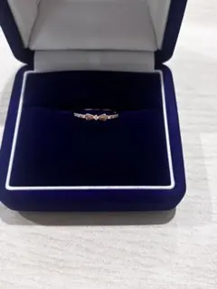 （株）サンシャイン様専用Canal 4℃K10ピンクゴールドリボンピンキーリング