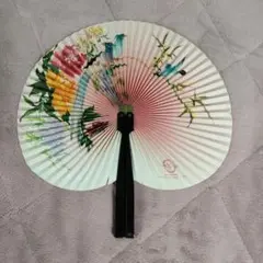中国扇子　花と鳥のデザイン 扇子