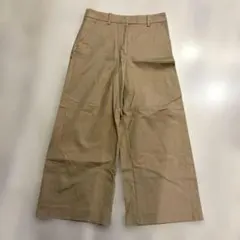 ZARA ベージュ ワイドパンツ　チノパン
