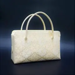 新品未使用品　京都 西陣織　弥栄織物　　　正絹帯地使用　利休バッグ　26201 新品未使用品 京都 西陣織 弥栄織物 正絹帯地使用 利休バッグ 26401