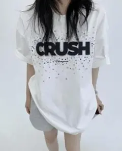 OISIS ロゴ Tシャツ ホワイト Sサイズ オーバーサイズ