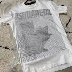 美品　DSQUARED2 立体デザイン　ホワイトTシャツ　XSサイズ