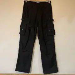 AVIREX P.D.W. マルチポケットカーゴパンツ M ブラック ギミック