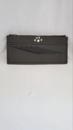 訳あり ジッパー付き長財布 肉球モチーフ 本革