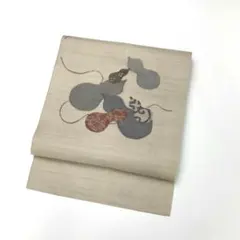 京袋帯 瓢箪柄 絹鼠色 KO-1470 - メルカリ