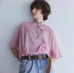 DRYTOUCHシアーニットルーズTシャツのサムネイル