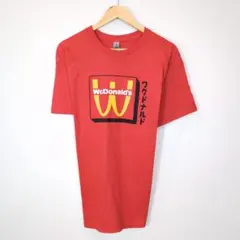 GILDAN ギルダン 半袖Tシャツ Tシャツ ロゴプリント 赤 レッド 古着