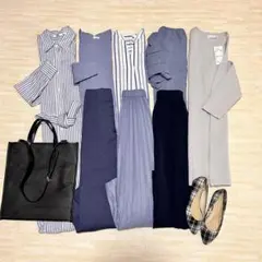 S*O様 春支度♫シンプルで着回し◎ほどよいキレイ感 ブルーコーデ　8点セット