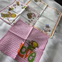 サンリオ 昭和レトロ　MARTYLINKSハンカチ　3枚セット