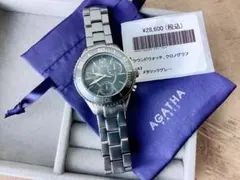 【AGATHA】アガタ　クロノグラフ　ラウンドウォッチ　腕時計　定価28600円