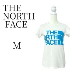 ★美品 THE NORTH FACE 白・ブルー 半袖 Tシャツ・カットソー M