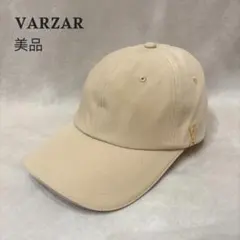 美品 VARZAR バザール スタッズロゴ ボールキャップ 定番 人気 ベージュ