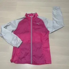 PUMA フルジップ ウィンドブレーカー Lサイズ ピンク　プーマ