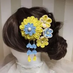 つまみ細工 髪飾り 七五三  成人式　結婚式