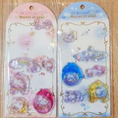 ウォーターインシール　ハローキティ　シナモロール　２枚セット