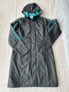 adidas CLIMAPROOF ベンチコート グレー/ターコイズ