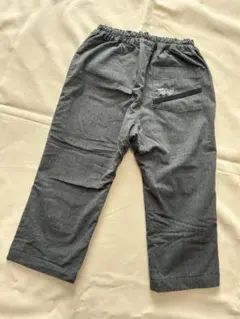 ファミリア・トラクター刺繍付きグレー長ズボン